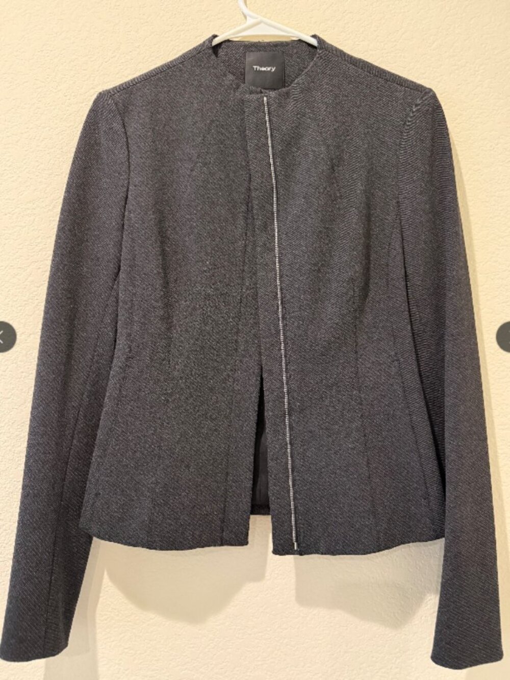 NWOT Theory Dark Charcoal/Grey Blazer/Jacket Sz S